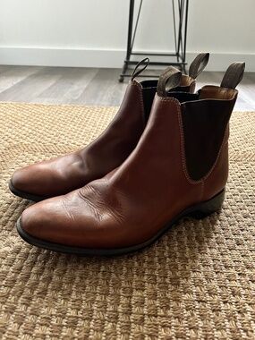 Loake Chatsworth brown leather jockey Goodyear welt Chelsea ankle boots 10 11